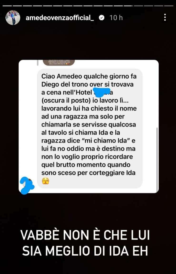 Uomini e Donne: commento Diego Isu Ida