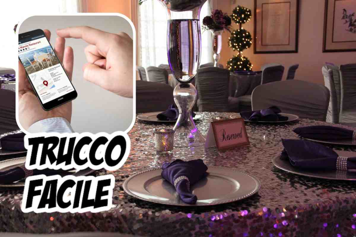 trucchetto per fare soldi con le prenotazioni del ristorante